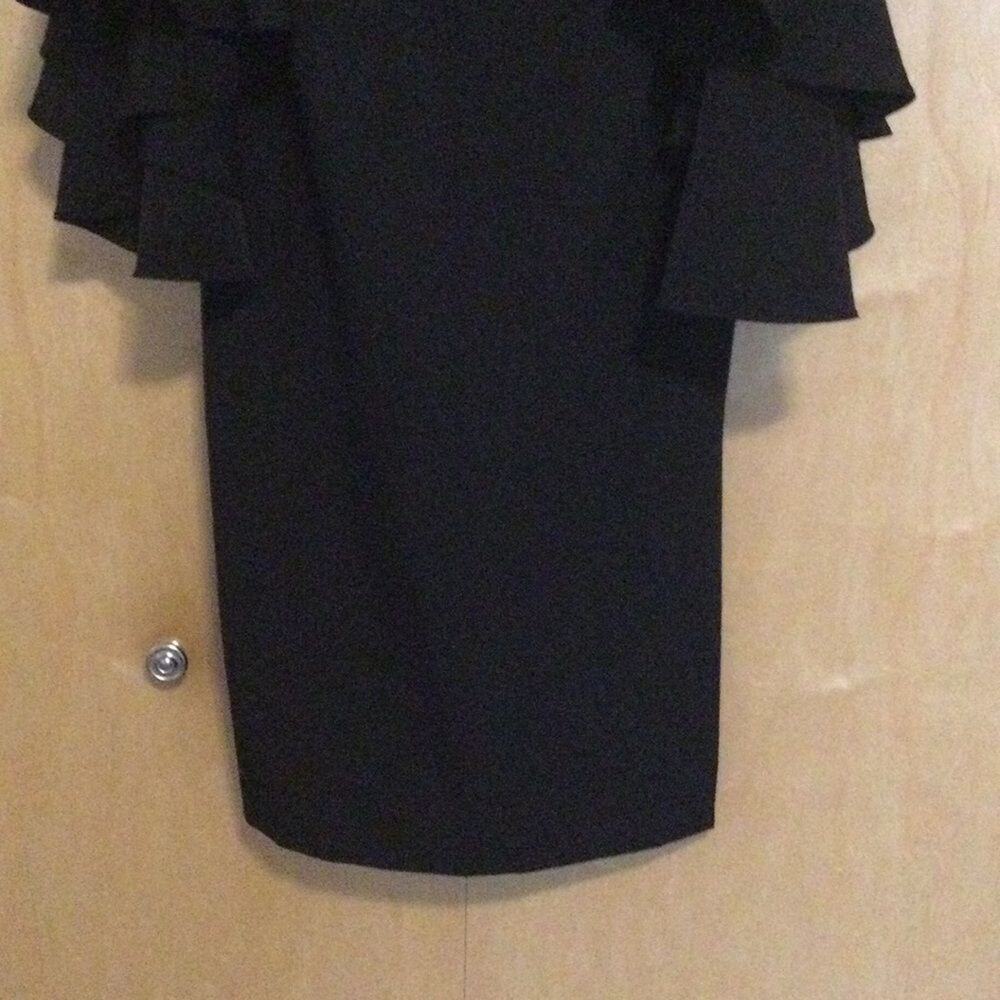 Milly Selena Italian Cady Bell Sleeve Dress - Picture 3 of 13